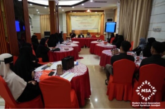 تدريب المتطوعين حول حملة توعية بأهمية اللقاح